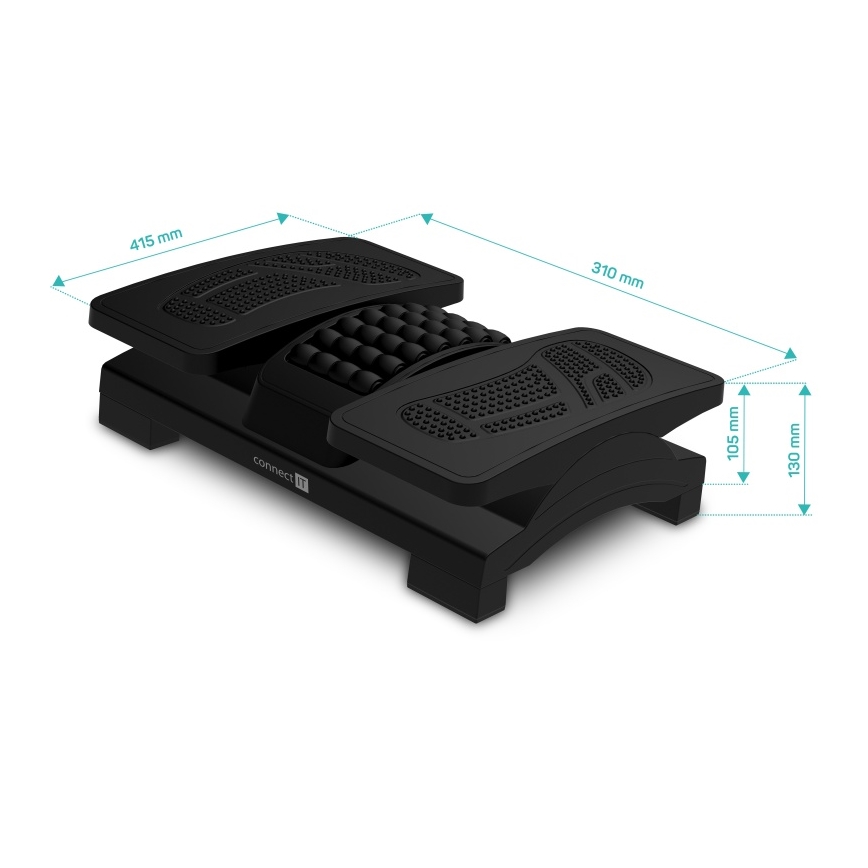 CONNECT IT CFH-4105-BK - Regulējams kāju balsts melns