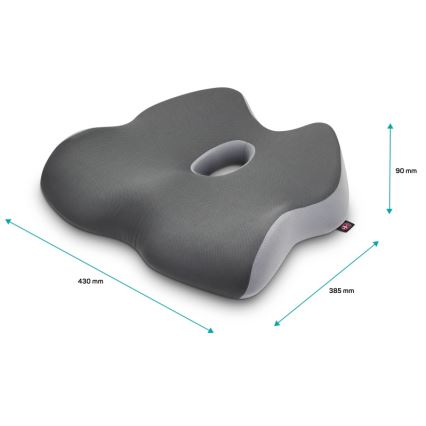 CONNECT IT CFH-5901-GY - Ergonomisks krēsla polsteris pelēka
