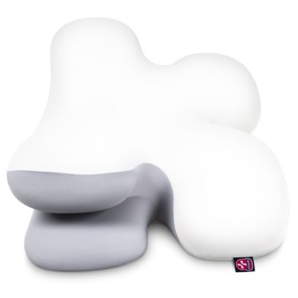 CONNECT IT CFH-6030-WH - Anatomiskā spilvens Virgo balts/pelēks