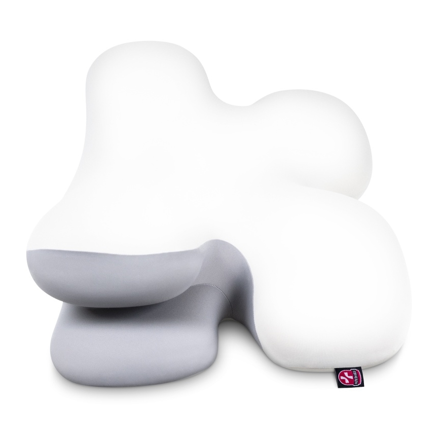 CONNECT IT CFH-6030-WH - Anatomiskā spilvens Virgo balts/pelēks