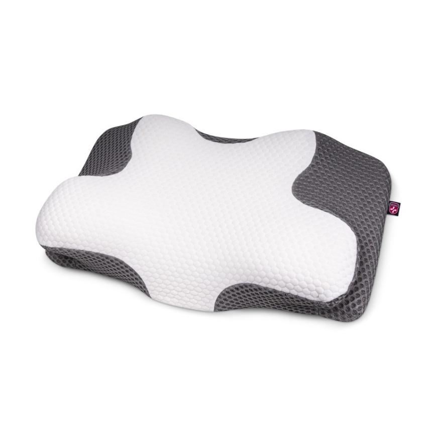 CONNECT IT CFH-6031-WH - Anatomisks spilvens Lyra balta/pelēka