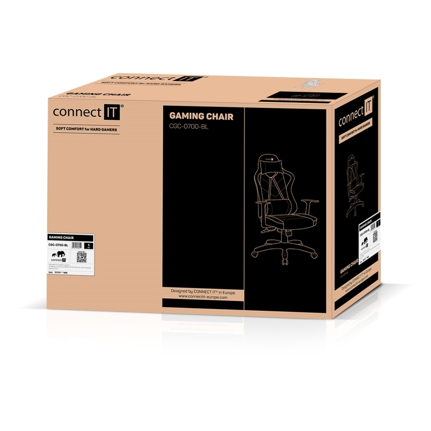 CONNECT IT CGC-0700-BL - Spēļu krēsls LeMans Pro melns/zils