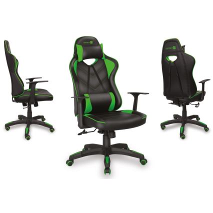 CONNECT IT CGC-0700-GR - Spēļu krēsls LeMans Pro melns/zaļš