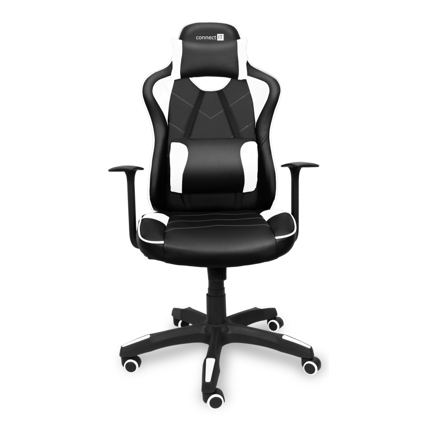 CONNECT IT CGC-0700-WH - Spēļu krēsls LeMans Pro melns/balts