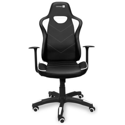 CONNECT IT CGC-0700-WH - Spēļu krēsls LeMans Pro melns/balts