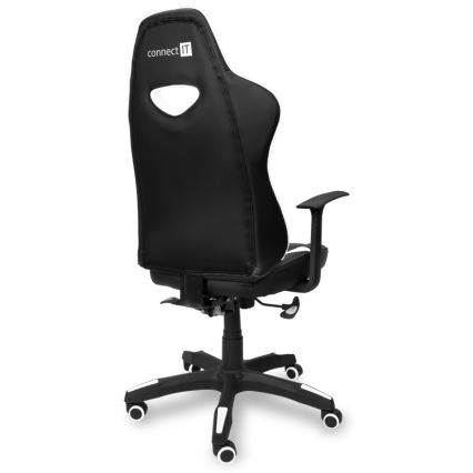CONNECT IT CGC-0700-WH - Spēļu krēsls LeMans Pro melns/balts