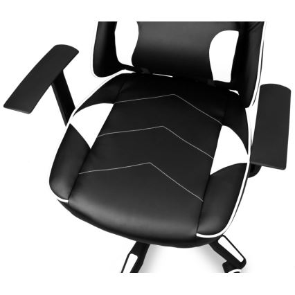 CONNECT IT CGC-0700-WH - Spēļu krēsls LeMans Pro melns/balts