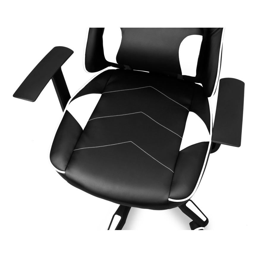 CONNECT IT CGC-0700-WH - Spēļu krēsls LeMans Pro melns/balts