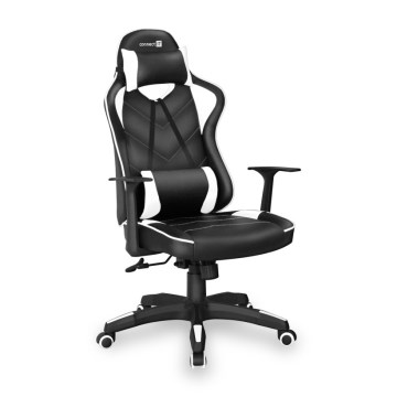 CONNECT IT CGC-0700-WH - Spēļu krēsls LeMans Pro melns/balts