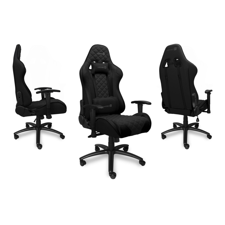 CONNECT IT CGC-1200-BK - Gaming krēsls Monaco Pro melna