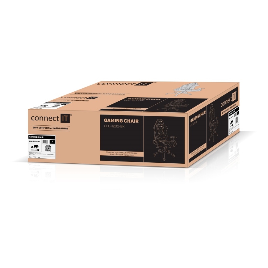 CONNECT IT CGC-1200-BK - Gaming krēsls Monaco Pro melna