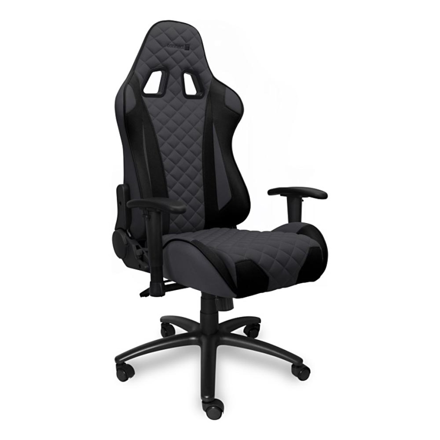 CONNECT IT CGC-1200-GY - Gaming krēsls Monaco Pro pelēka/melna