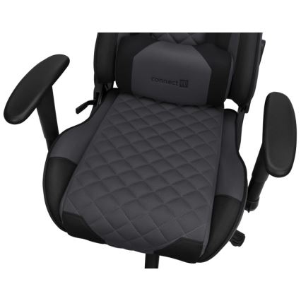 CONNECT IT CGC-1200-GY - Gaming krēsls Monaco Pro pelēka/melna