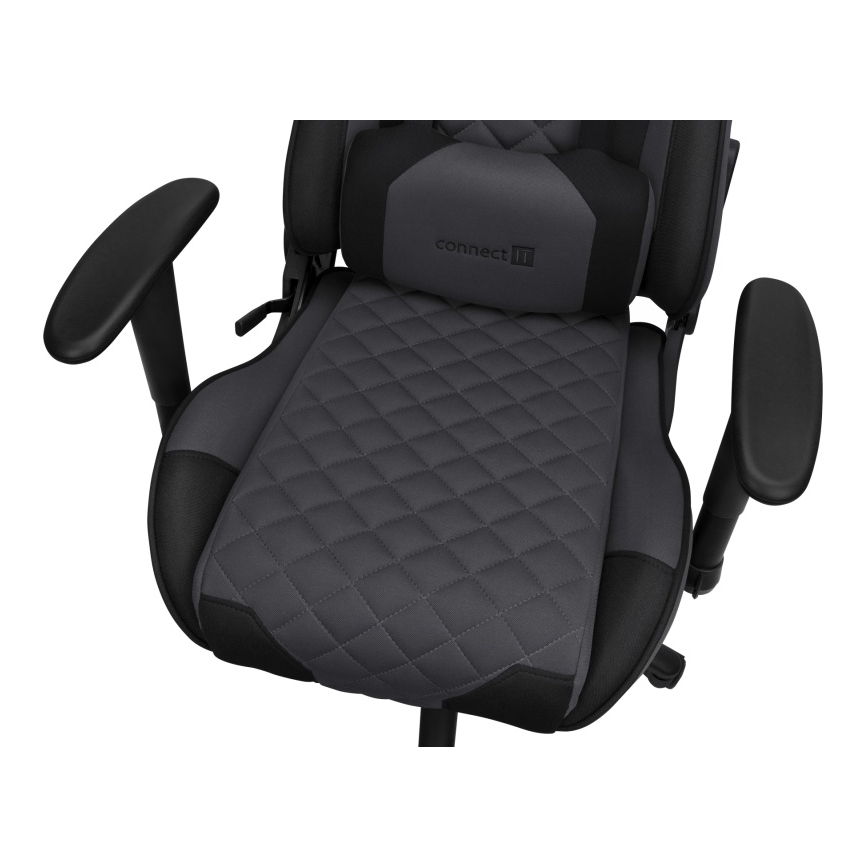 CONNECT IT CGC-1200-GY - Gaming krēsls Monaco Pro pelēka/melna