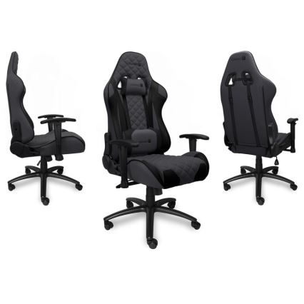 CONNECT IT CGC-1200-GY - Gaming krēsls Monaco Pro pelēka/melna