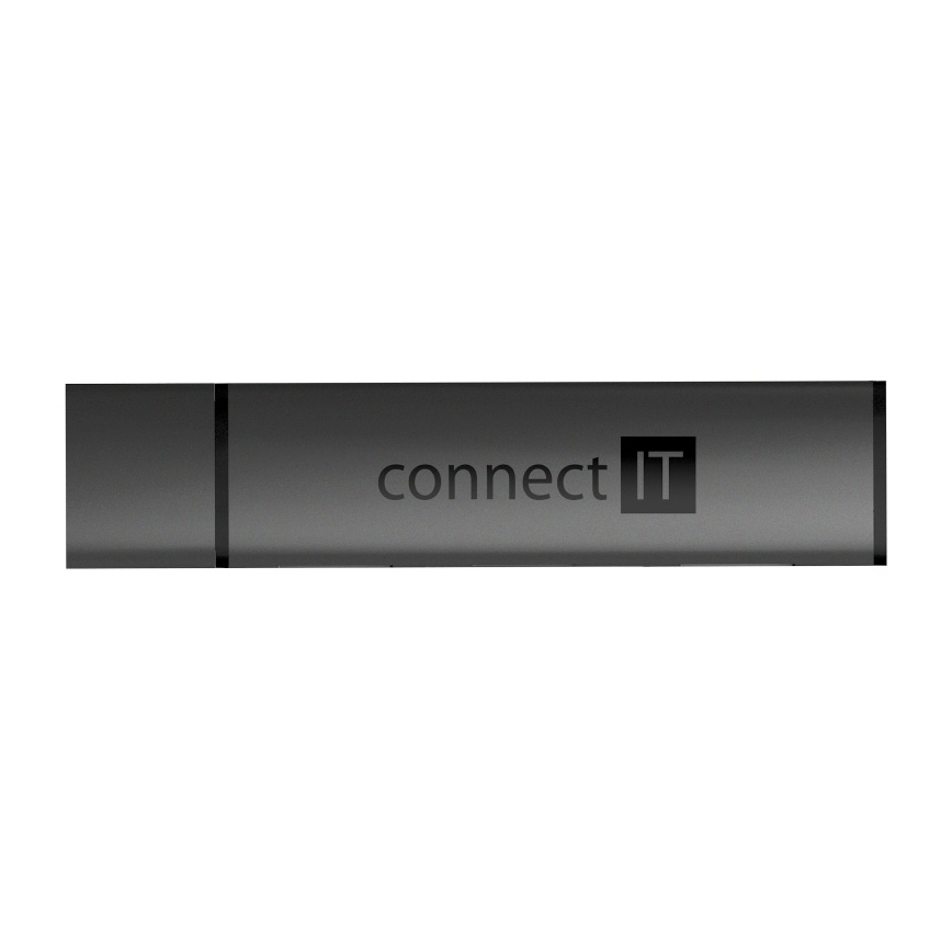 CONNECT IT CHU-4060-AN - USB-A hub ar atmiņas kartes lasītāju 4in1
