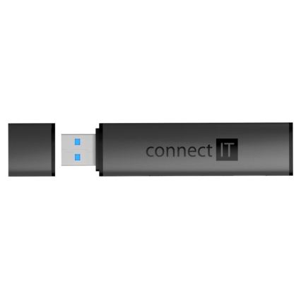 CONNECT IT CHU-4060-AN - USB-A hub ar atmiņas kartes lasītāju 4in1