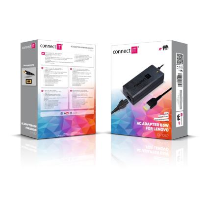 CONNECT IT CI-1062 - Strāvas adapteris Lenovo portatīvajiem datoriem 65W