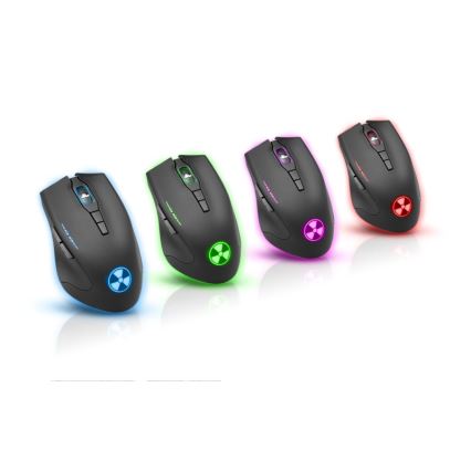 CONNECT IT CI-1128 - LED Vadu spēļu pele 1000/1200/1600/3200 DPI melna