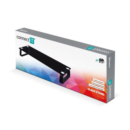 CONNECT IT CI-1134 - Daudzfunkcionāls stikla pamatne melna