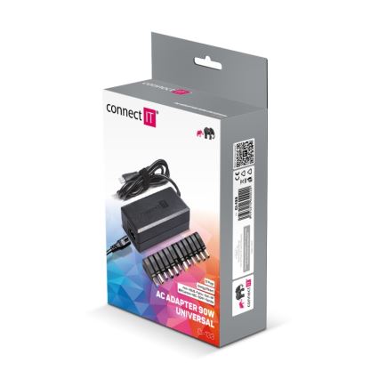 CONNECT IT CI-133 - Universāls strāvas adapteris portatīvajiem datoriem 90W