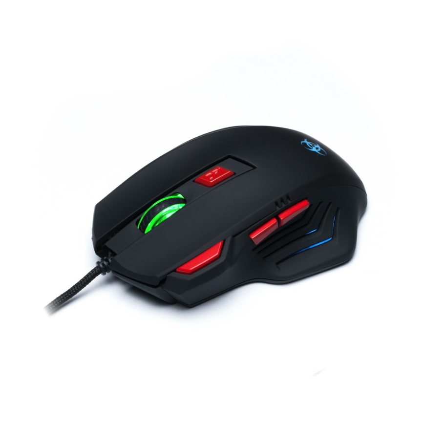 CONNECT IT CI-191 - LED Vadu spēļu pele 800/1600/2400/3200 DPI melna