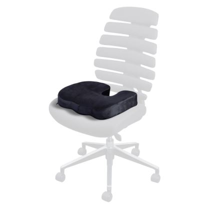 CONNECT IT CI-528 - Ergonomisks krēsla polsteris melna