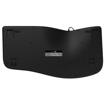 CONNECT IT CKB-2800-CS - Ergonomiska bezvadu tastatūra ar CZ/SK lokalizāciju melna