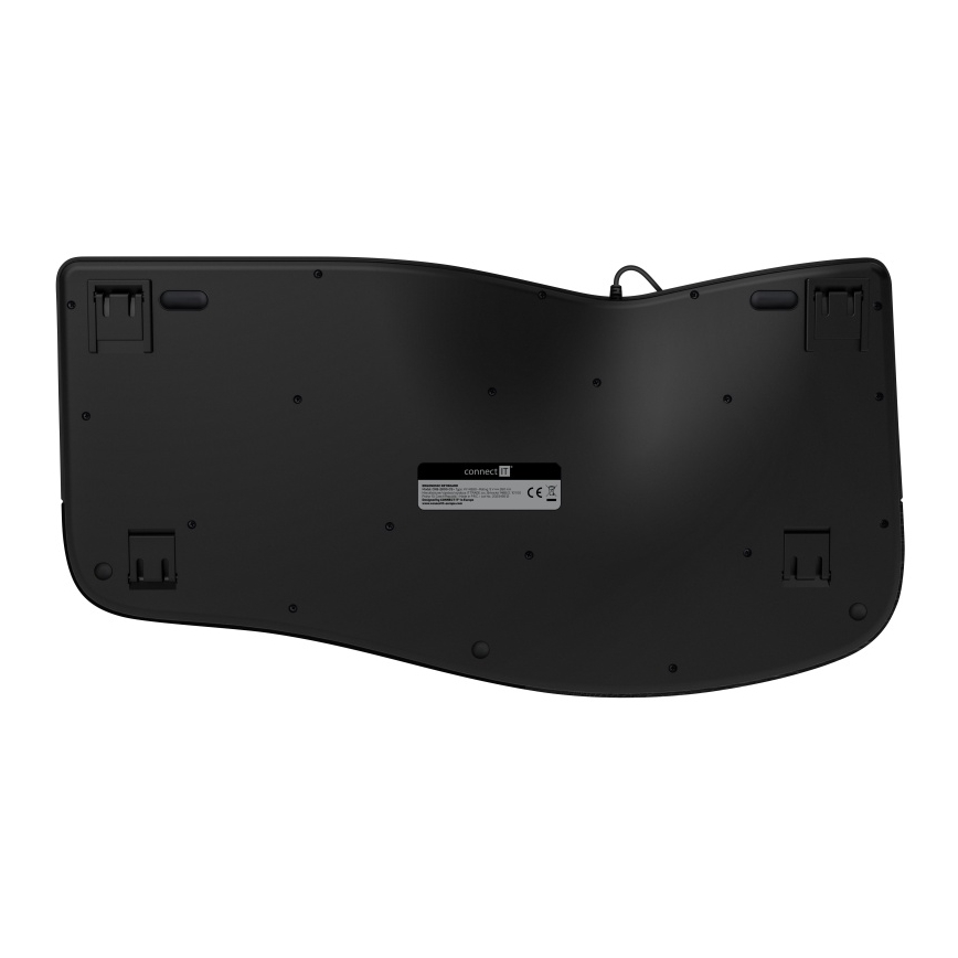 CONNECT IT CKB-2800-CS - Ergonomiska bezvadu tastatūra ar CZ/SK lokalizāciju melna