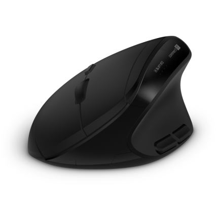 CONNECT IT CKM-6010-CS - Ergonomiska bezvadu tastatūra un pele 800/1200/1600/2400 DPI ar CZ/SK lokalizāciju 1xAA + 2xAAA melna