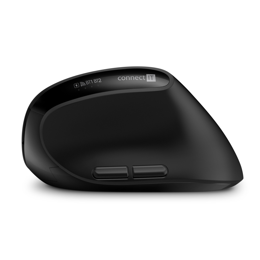 CONNECT IT CKM-6010-CS - Ergonomiska bezvadu tastatūra un pele 800/1200/1600/2400 DPI ar CZ/SK lokalizāciju 1xAA + 2xAAA melna