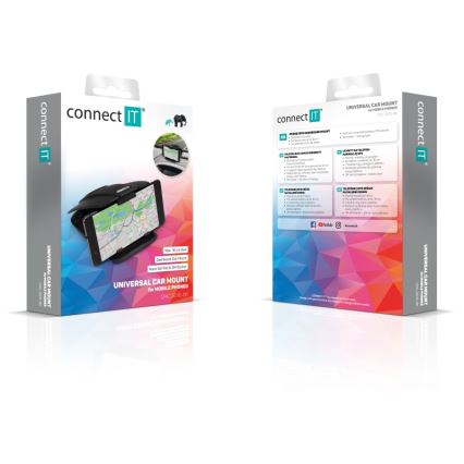 CONNECT IT CMC-5010-BK - Automašīnas tālruņa turētājs