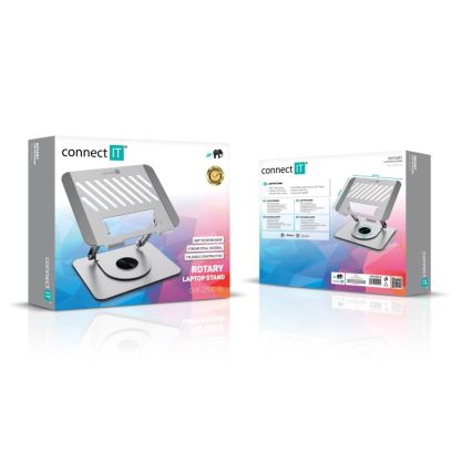 CONNECT IT CMF-2100-SL - Grozāms klēpjdatora statīvs sudraba