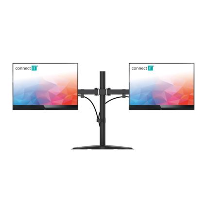 CONNECT IT CMF-3204-BK - Universāls stiprinājums 2 monitoriem 13-32” melna