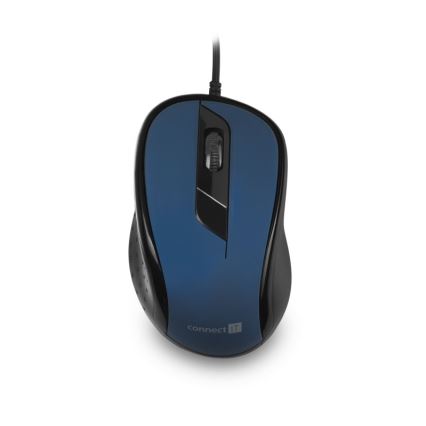 CONNECT IT CMO-1200-BL - Vadu pele 1000 DPI melna/zila