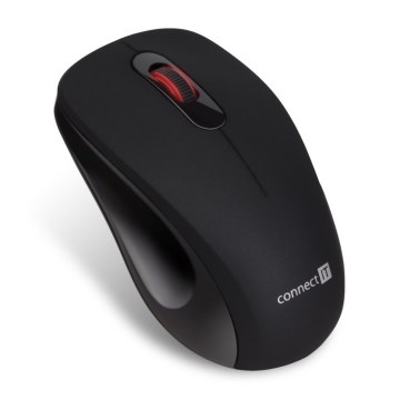 CONNECT IT CMO-2230-BK - Bezvadu klusā pele MUTE 1200 DPI 1xAA melna