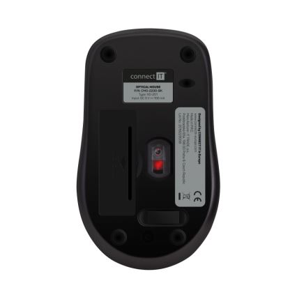 CONNECT IT CMO-2230-BK - Bezvadu klusā pele MUTE 1200 DPI 1xAA melna
