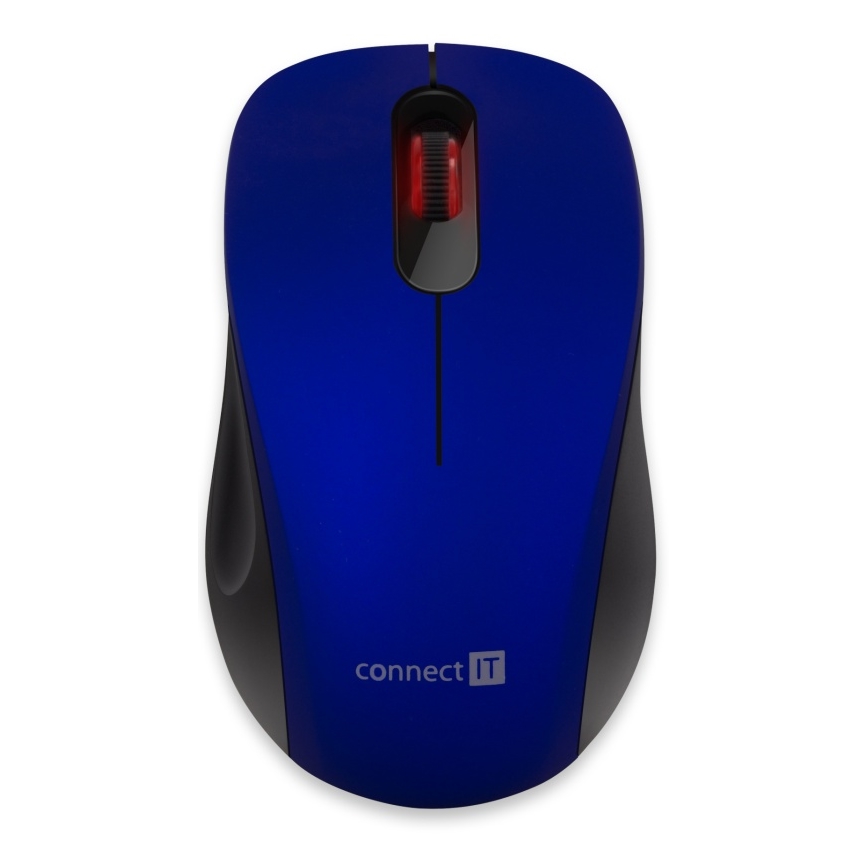 CONNECT IT CMO-2230-BL - Bezvadu klusā pele MUTE 1200 DPI 1xAA melna/zila