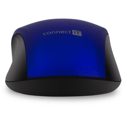 CONNECT IT CMO-2230-BL - Bezvadu klusā pele MUTE 1200 DPI 1xAA melna/zila