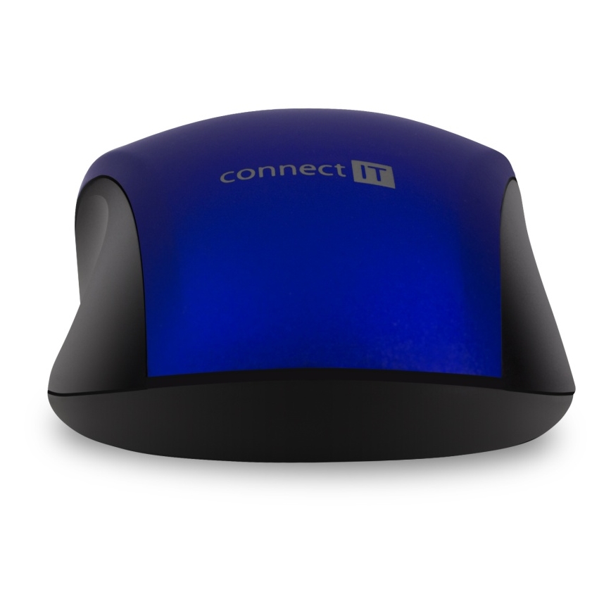 CONNECT IT CMO-2230-BL - Bezvadu klusā pele MUTE 1200 DPI 1xAA melna/zila