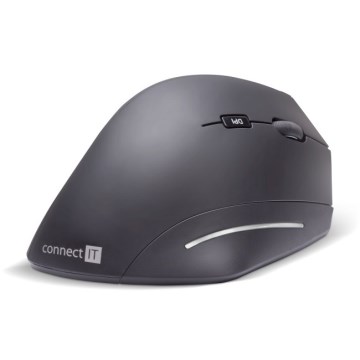 CONNECT IT CMO-2510-BK - Ergonomiskā bezvadu pele Verti Wireless 800/1200/1600 DPI 2xAAA melna