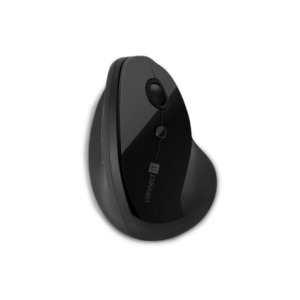 CONNECT IT CMO-2700-BK - Ergonomiska bezvadu pele 800/1200/1600 DPI 1xAA melna