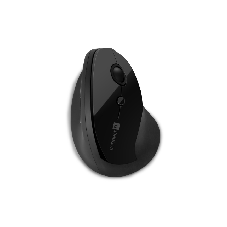 CONNECT IT CMO-2700-BK - Ergonomiska bezvadu pele 800/1200/1600 DPI 1xAA melna