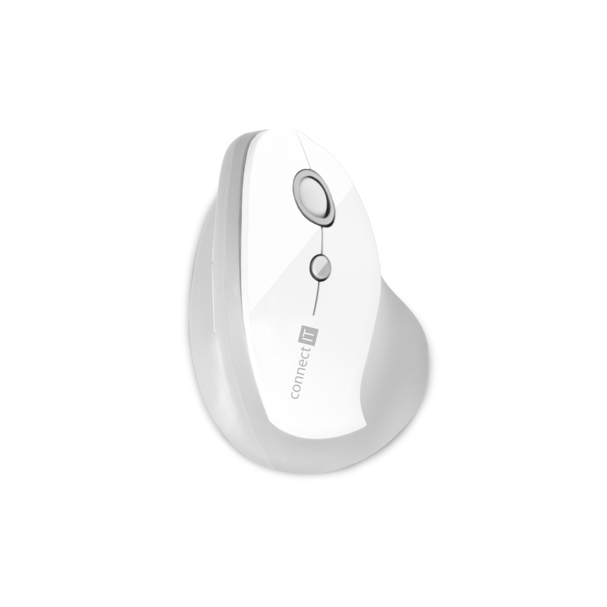 CONNECT IT CMO-2700-WH - Ergonomiska bezvadu pele 800/1200/1600 DPI 1xAA balta