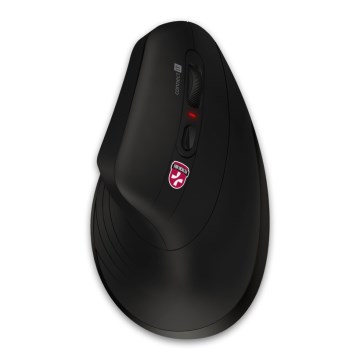 CONNECT IT CMO-2880-BK - Ergonomiskā bezvadu pele Verti TriMode 1000/1600/2400 DPI 2xAAA melna