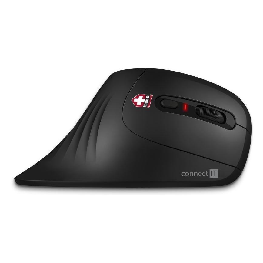 CONNECT IT CMO-2900-BK - Ergonomiska bezvadu pele 800/1200/1600 DPI 1xAA melna