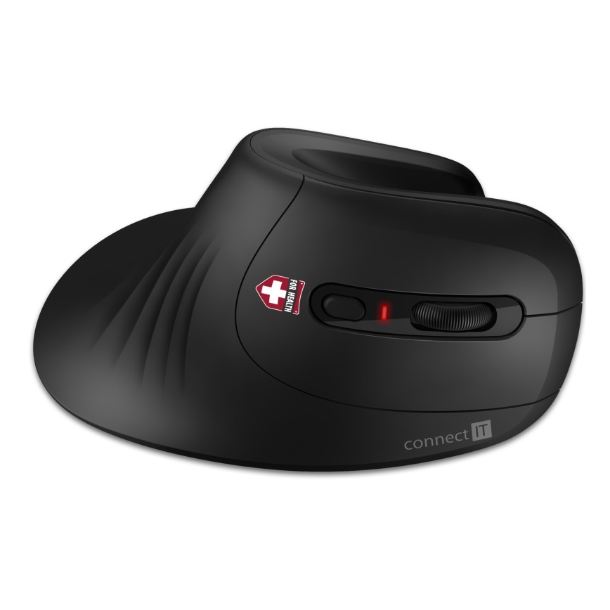 CONNECT IT CMO-2900-BK - Ergonomiska bezvadu pele 800/1200/1600 DPI 1xAA melna