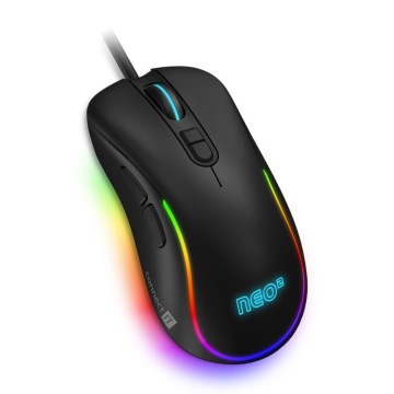 CONNECT IT CMO-3589-BK - LED RGB Vadu spēļu pele 200-7200 DPI melna