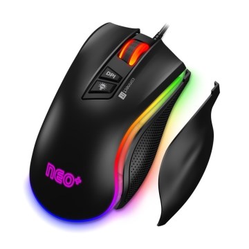 CONNECT IT CMO-3591-BK - LED RGB Vadu spēļu pele 500-7200 DPI melna