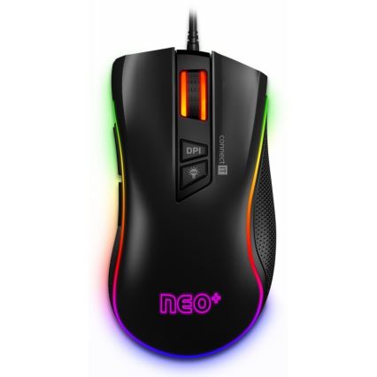 CONNECT IT CMO-3591-BK - LED RGB Vadu spēļu pele 500-7200 DPI melna